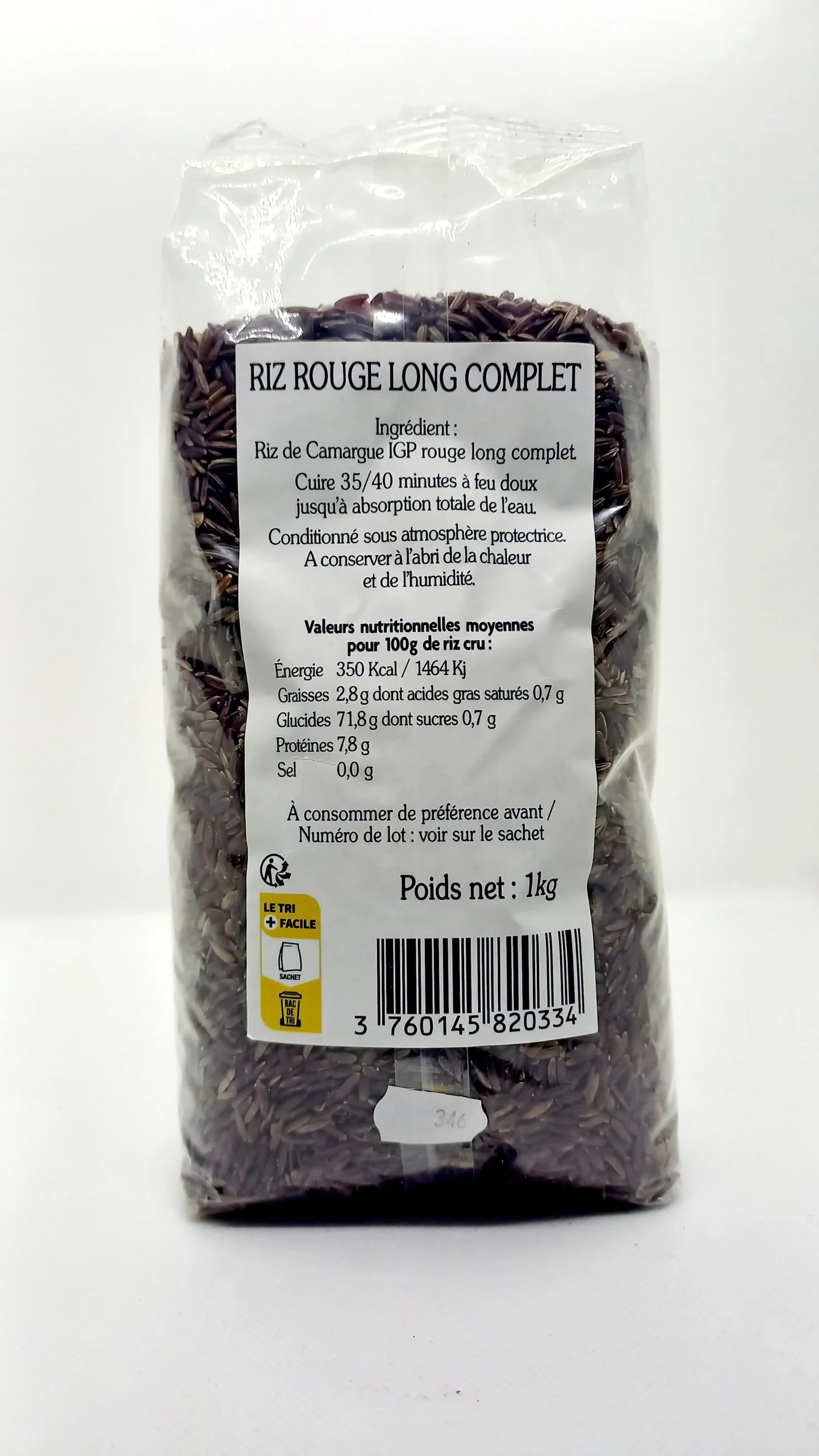 Riz de Camargue IGP Rouge étuvé 1kg – Image 2