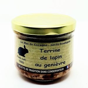 Terrine de lapin au genièvre