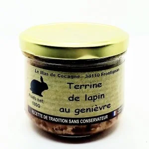 Terrine de lapin au genièvre